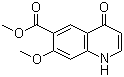 结构式 CAS# 205448-65-3, 1,4-二氢-7-甲氧基-4-氧代-6-喹啉羧酸甲酯