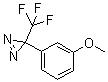 结构式 CAS# 205485-24-1, 3-(3-甲氧基苯基)-3-(三氟甲基)双吖丙啶