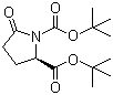 structure of CAS# 205524-47-6, Boc-D-Pyroglutamic acid tere-butyl ester;(2R)-5-Oxo-1,2-pyrrolidinedicarboxylic acid 1,2-bis(tert-butyl) ester