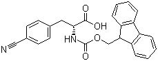 structure of CAS# 205526-34-7, Fmoc-D-4-Cyanophenylalanine;Fmoc-4-Cyano-D-phenylalanine