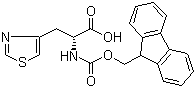 Fmoc-D-3-(4-Thiazoyl)alanine molecular structure (CAS 205528-33-2)
