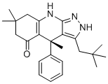 structure of CAS# 2056262-07-6, BRD3731;(4S)-3-(2,2-dimethylpropyl)-4,7,7-trimethyl-4-phenyl-2,6,8,9-tetrahydropyrazolo[3,4-b]quinolin-5-one