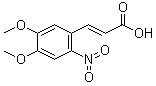 4,5-二甲氧基-2-硝基肉桂酸分子结构 (CAS 20567-38-8)