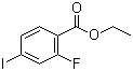 结构式 CAS# 205750-82-9, 2-氟-4-碘苯甲酸乙酯