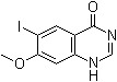 结构式 CAS# 206190-25-2, 6-碘-7-甲氧基-4(1H)-喹唑啉酮