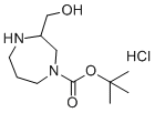 结构式 CAS# 2061979-40-4, 叔-丁基3-(羟基甲基)-1,4-二氮杂环庚烷-1-羧酸酯盐酸盐