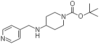 结构式 CAS# 206274-24-0, 4-[(4-吡啶甲基)氨基]-1-哌啶羧酸叔丁酯