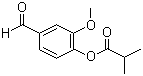 Vanillin isobutyrate molecular structure (CAS 20665-85-4)