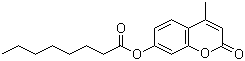 structure of CAS# 20671-66-3, 4-Methylumbelliferyl caprylate;4-Methyl-2-oxo-2H-chromen-7-yl octanoate