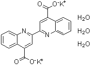 [2,2'-Biquinoline]-4,4'-dicarboxylic acid dipotassium salt trihydrate molecular structure (CAS 207124-63-8)