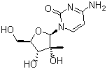 structure of CAS# 20724-73-6, 2'-C-Methylcytidine