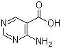 structure of CAS# 20737-41-1, 4-Aminopyrimidine-5-carboxylic acid;4-Amino-5-pyrimidinecarboxylic acid