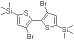 structure of CAS# 207742-50-5, 3,3'-Dibromo-5,5'-bis(trimethylsilyl)-2,2'-bithiophene