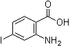 结构式 CAS# 20776-54-9, 2-氨基-4-碘苯甲酸