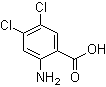 结构式 CAS# 20776-61-8, 2-氨基-4,5-二氯苯甲酸