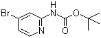structure of CAS# 207799-10-8, 2-(Boc-amino)-4-bromopyridine;tert-Butyl 4-bromopyridin-2-ylcarbamate