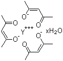 Yttrium(III) acetylacetonate hydrate molecular structure (CAS 207801-29-4)