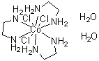 structure of CAS# 207802-43-5, (OC-6-11)-Tris(1,2-ethanediamine)cobalt trichloride dihydrate