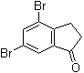 structure of CAS# 207857-48-5, 4,6-Dibromo-2,3-dihydro-1H-inden-1-one