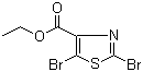 Ethyl 2,5-dibromo-4-thiazolecarboxylate molecular structure (CAS 208264-60-2)