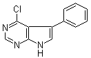 structure of CAS# 208459-81-8, 4-Chloro-5-phenyl-7H-pyrrolo[2,3-d]pyrimidine;4-Chloro-5-phenyl-1H-pyrrolo[2,3-d]pyrimidine