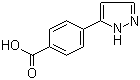 结构式 CAS# 208511-67-5, 4-(1H-吡唑-5-基)苯甲酸