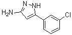 structure of CAS# 208519-09-9, 3-Amino-5-(3-chlorophenyl)-1H-pyrazole