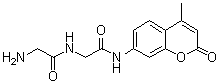 结构式 CAS# 208645-74-3, 甘氨酰-N-(4-甲基-2-氧代-2H-1-苯并吡喃-7-基)甘氨酰胺