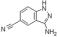 structure of CAS# 20925-62-6, 3-Amino-1H-indazole-5-carbonitrile;3-Amino-5-cyanoindazole