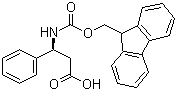 结构式 CAS# 209252-15-3, Fmoc-(S)-3-氨基-3-苯基丙酸; N-芴甲氧羰酰基-(S)-3-氨基-3-苯基丙酸