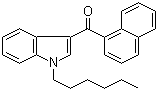 结构式 CAS# 209414-08-4, (1-己基-1H-吲哚-3-基)-1-萘基甲酮