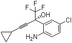 结构式 CAS# 209414-27-7, (S)-1-(2-氨基-5-氯苯基)-1-三氟甲基-3-环丙基-2-丙炔-1-醇
