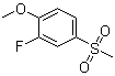 结构式 CAS# 20951-14-8, 2-氟-4-(甲磺酰基)苯甲醚