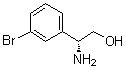 结构式 CAS# 209963-04-2, (betaR)-beta-氨基-3-溴苯乙醇