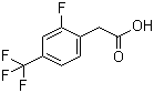 2-Fluoro-4-(trifluoromethyl)phenylacetic acid molecular structure (CAS 209991-64-0)