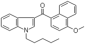 1-Pentyl-3-(4-methoxynaphthoyl)indole molecular structure (CAS 210179-46-7)