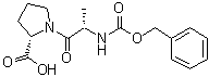 结构式 CAS# 21027-01-0, N-苄氧羰基-L-丙氨酰-L-脯氨酸