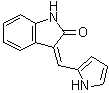 (3Z)-1,3-Dihydro-3-(1H-pyrrol-2-ylmethylene)-2H-indol-2-one molecular structure (CAS 210303-07-4)