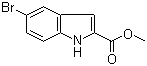 structure of CAS# 210345-56-5, 5-Bromoindole-2-carboxylic acid methyl ester