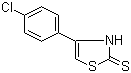4-(4-氯苯基)-4-噻唑啉-2-硫酮分子结构 (CAS 2104-00-9)