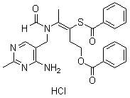 Dibenzoyl thiamine hydrochloride molecular structure (CAS 2105-44-4)