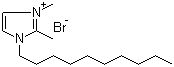 1-Decyl-2,3-dimethylimidazolium bromide molecular structure (CAS 21054-79-5)