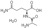 L-丙氨酰-L-谷氨酰胺一水合物分子结构 (CAS 210541-56-3)