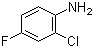 structure of CAS# 2106-02-7, 2-Chloro-4-fluoroaniline;2-Chloro-4-fluorobenzenamine