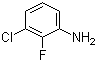 结构式 CAS# 2106-04-9, 3-氯-2-氟苯胺