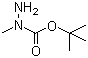 2-甲基肼基甲酸叔丁酯分子结构 (CAS 21075-83-2)