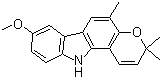 structure of CAS# 21087-98-9, Kenimbine;Koenimbin; Koenimbine; NSC 127152; 3,11-Dihydro-8-methoxy-3,3,5-trimethylpyrano[3,2-a]carbazole