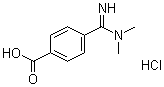 4-[(Dimethylamino)iminomethyl]benzoic acid monohydrochloride molecular structure (CAS 210963-78-3)