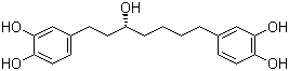 结构式 CAS# 211126-61-3, Rubranol; (R)-1,7-双-(3,4-二羟基苯基)-5-羟基庚烷