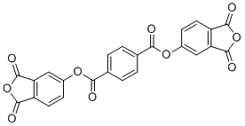 Bis[(3,4-dicarboxylic anhydride)phenyl] terephthalate molecular structure (CAS 21117-79-3)